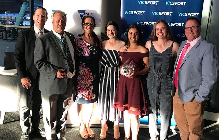 U14 Indoor Girls win VicSport Junior Team of the Year