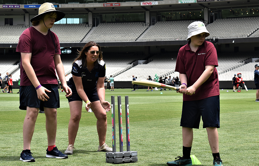 Cricket providing physical, mental and social wellbeing to people with intellectual disability