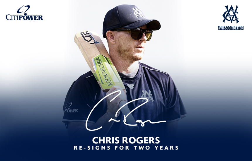 Chris Rogers re-signs as Victorian Men’s Head Coach