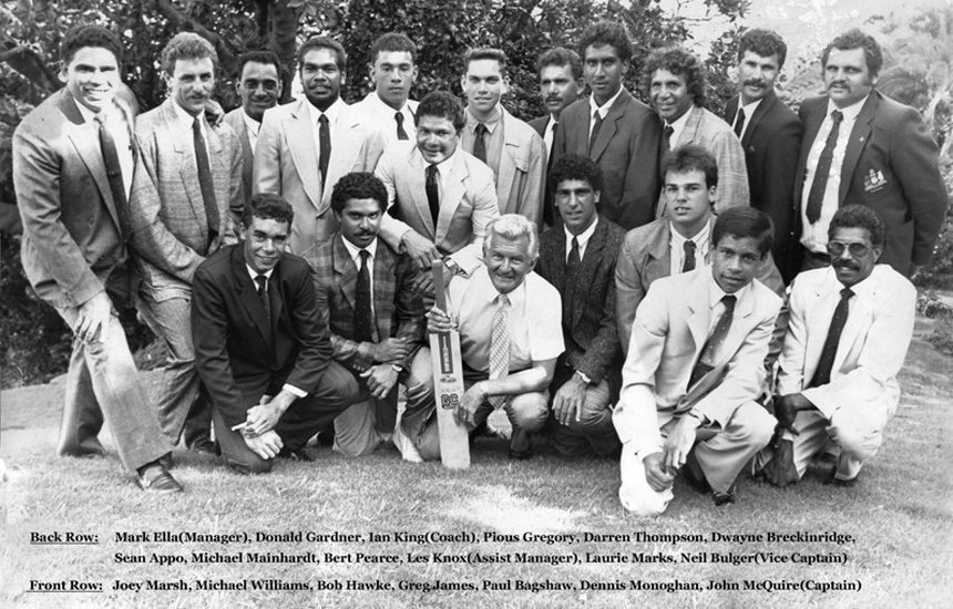 Edenhope's celebration of the 1988 cricket tour