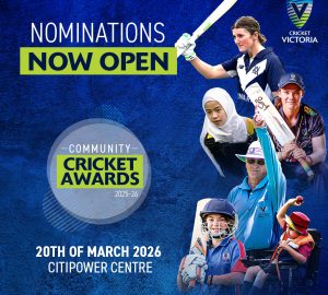 Nominations are open for 2025-26 Cricket Victoria Community Awards